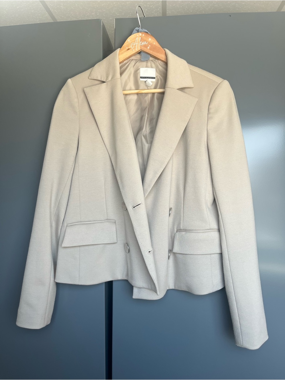 Jules & Leopold Light Beige Tailored Blazer